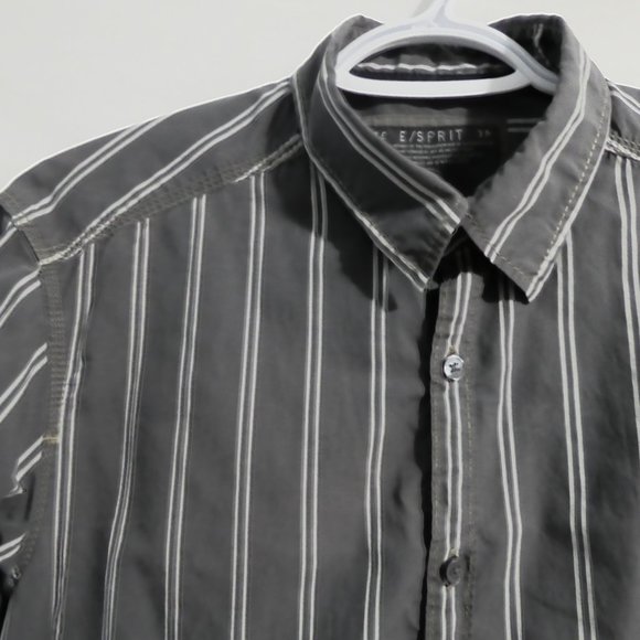 ESPRIT, Slim Fit, xs, extra small, striped button down front shirt, GUC - Picture 3 of 15
